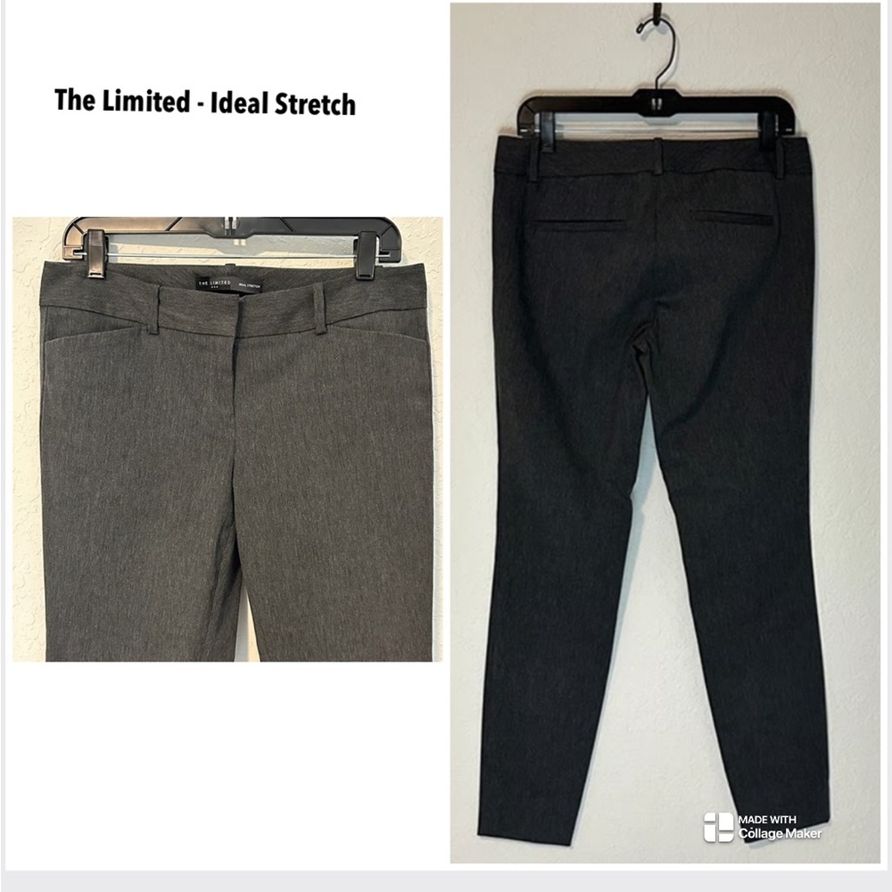 The Limited Women Ideal Stretch Charcoal Grey Dress Pants size 8